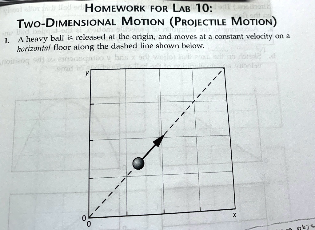 SOLVED Homework for Lab 10 TwoDimensional Motion (Projectile Motion