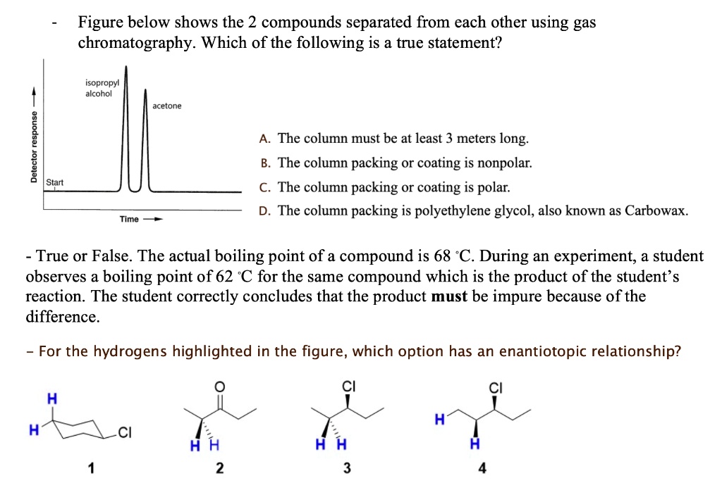 SOLVED Figure below shows the 2 compounds separated from each other