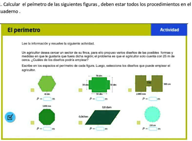 SOLVED: Encontrar El Perímetro, Por Favor Ayúdeme Calcular El Peímetro ...