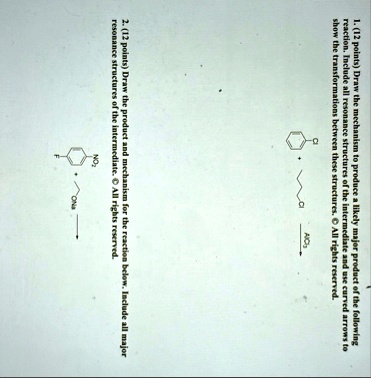 1 12 points draw the mechanism to produce a likely major product of the ...