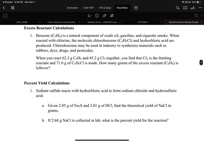 SOLVED: Sodium sulfide reacts with hydrochloric acid to form sodium ...