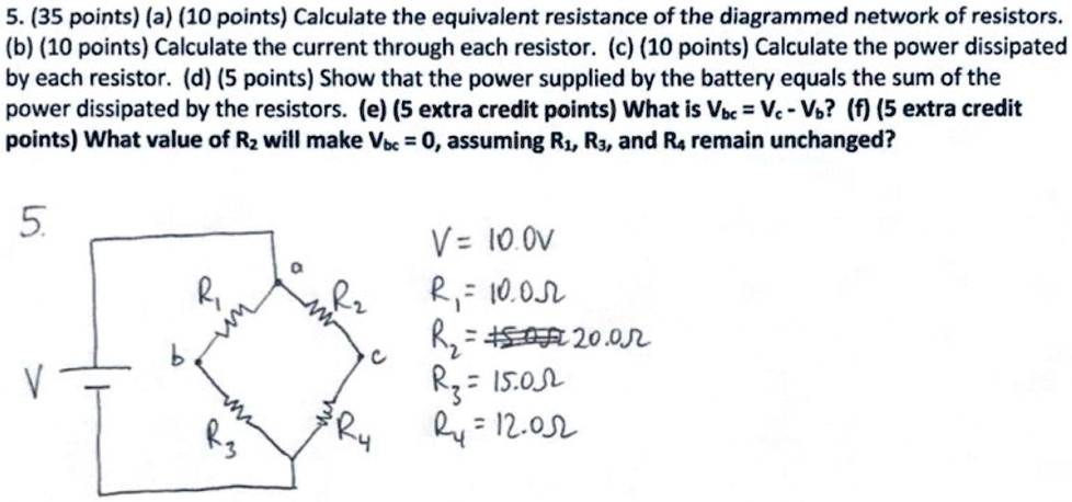 SOLVED: 5. (35 Points) (a) (10 Points) Calculate The Equivalent ...