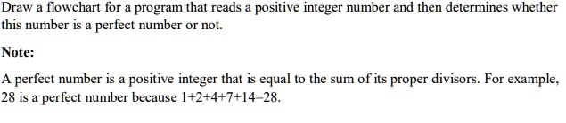 SOLVED: Draw a flowchart for a program that reads a positive integer ...