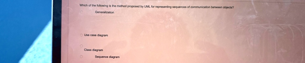 SOLVED: Which of the following is the method proposed by UML for ...