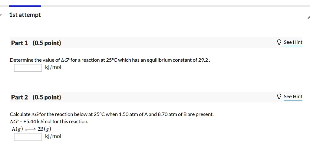 [GET ANSWER] texts 1st attempt part 1 05 point o see hint determine the ...