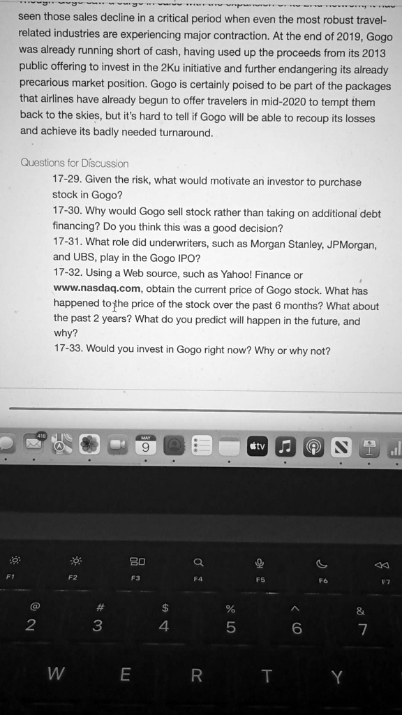 SOLVED: Given the risk, what would motivate an investor to purchase ...