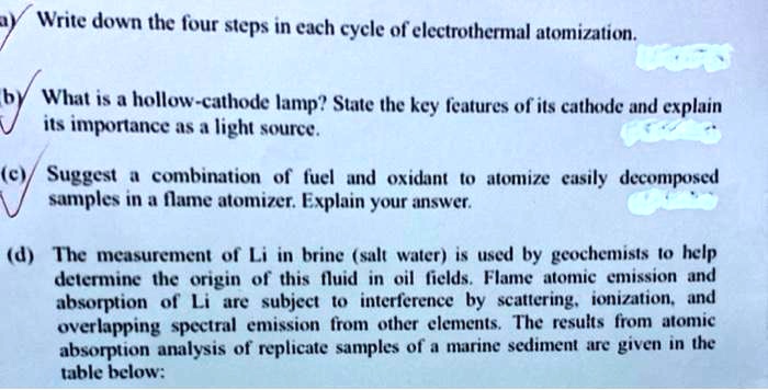 SOLVED: Write down the four steps in each cycle of electrothermal ...