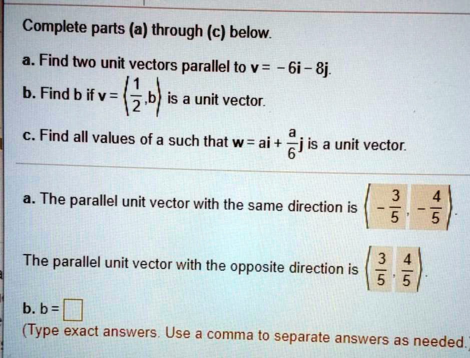 SOLVED: A. already answered B. b = C. a = Complete parts (a) through (c ...
