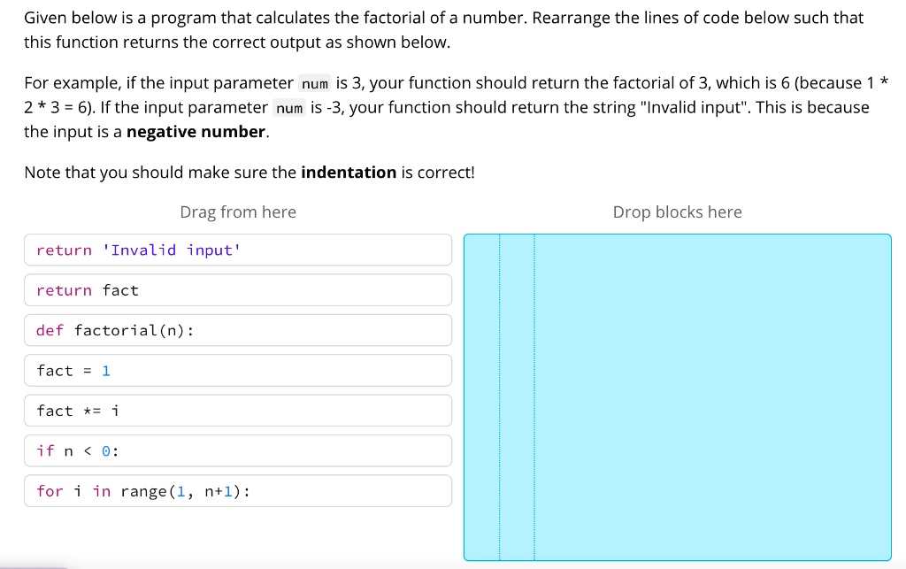 Given below is a program that calculates the factorial of a number ...