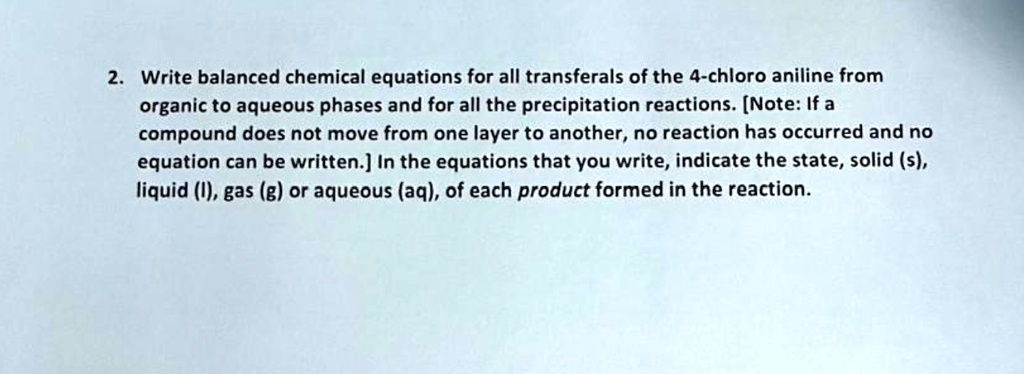 Video Solution: Write Balanced Chemical Equations For All Transfers Of 