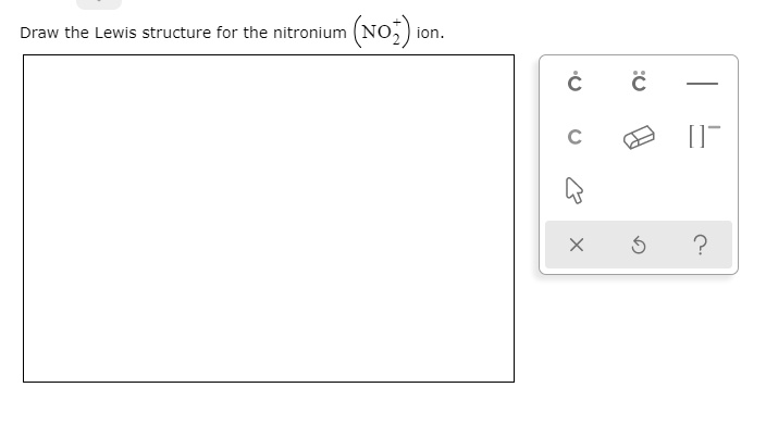 Draw the Lewis structure for the nitronium NOs; ion_ - SolvedLib