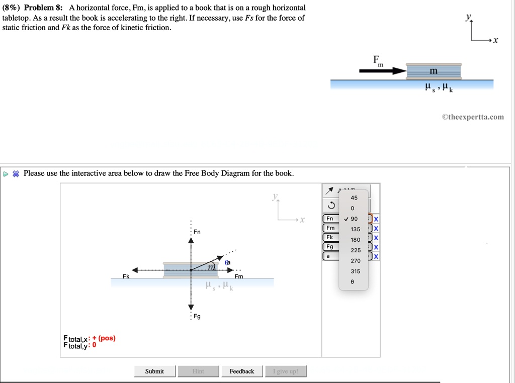 answer the question at the top please and what is the correct forces ...