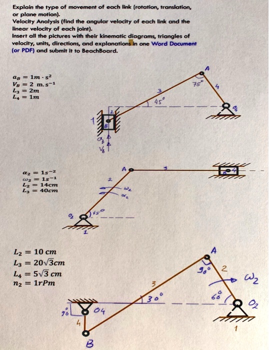 SOLVED: Explain the type of movement of each link (rotation,translation ...