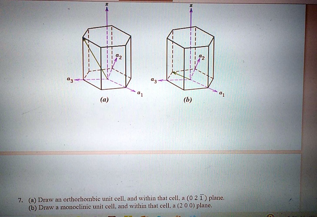 SOLVED: 82 82 Ep (4) (a) Draw An Orthorhombic Unit Cell, And Within ...