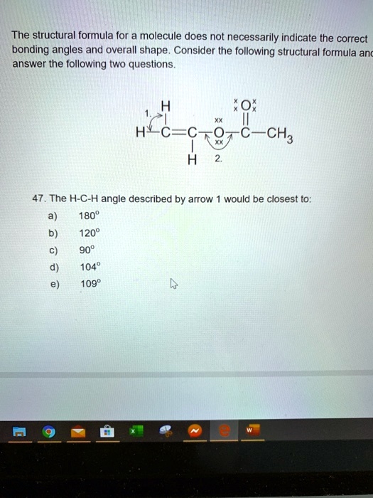 Solved The Structural Formula For A Molecule Does Not Necessarily Indicate The Correct Bonding