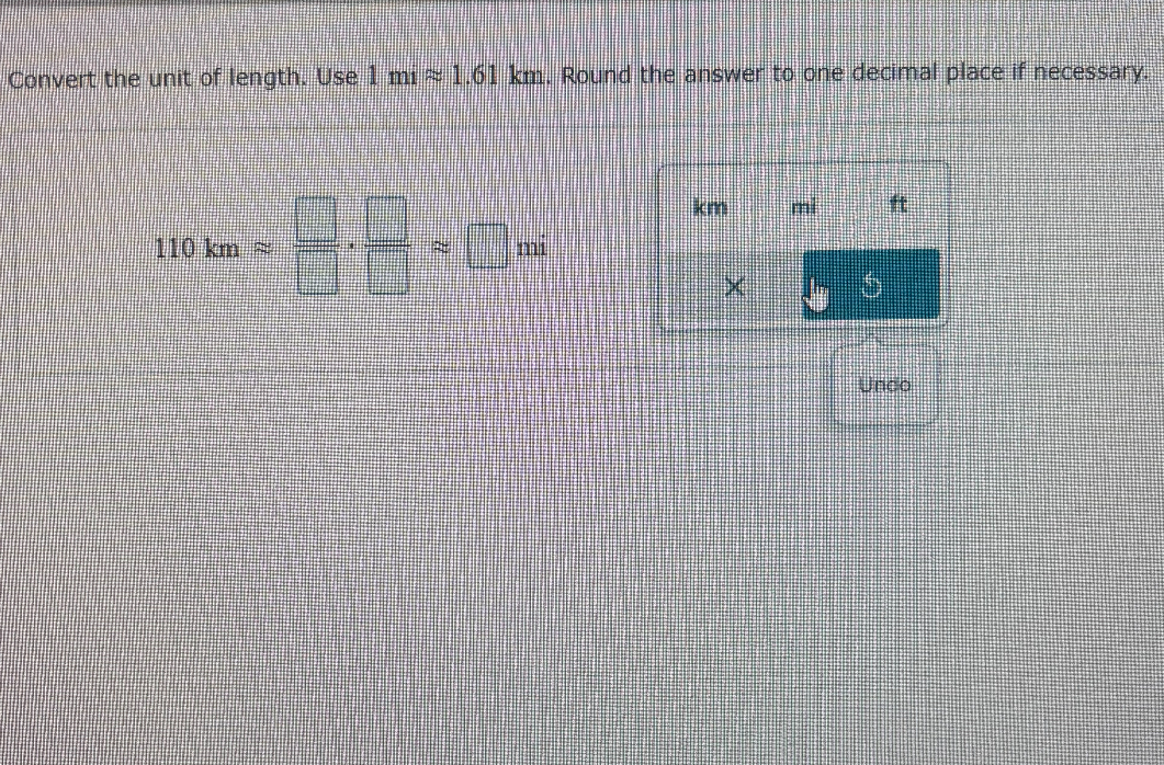 Convert the unit of length. Use 1 mi≈ 1.61  km. Round the answer to one decimal place if necessary.