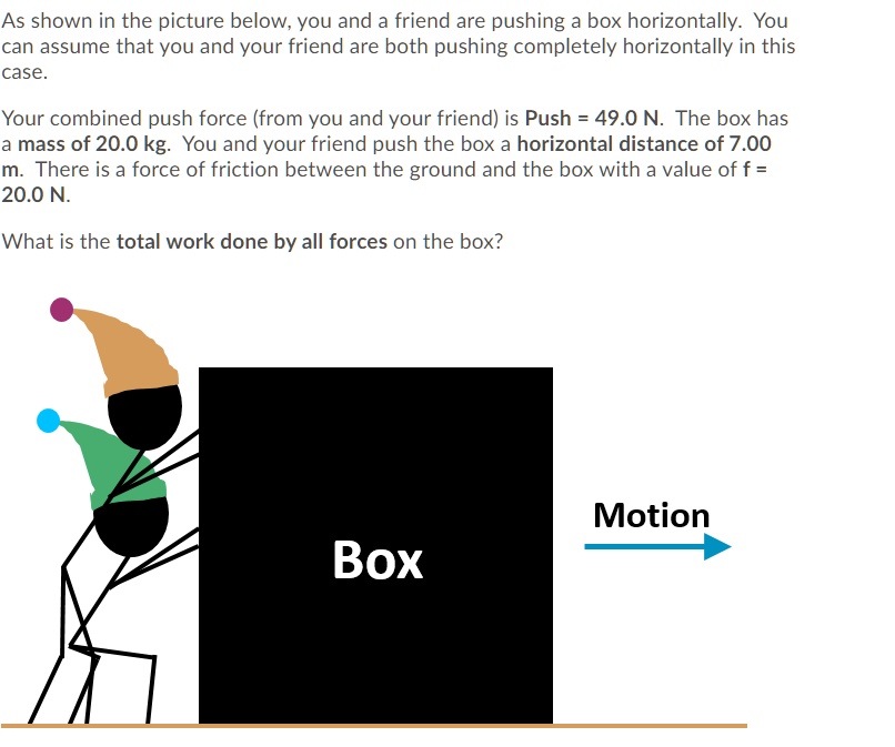 SOLVEDAs shown in the picture below; you and a friend are pushing a