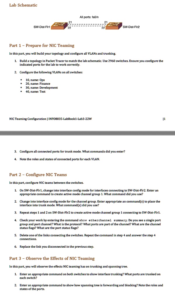 SOLVED Lab Schematic Ports Iao/n Subdisk Floor SwitchDistFloor