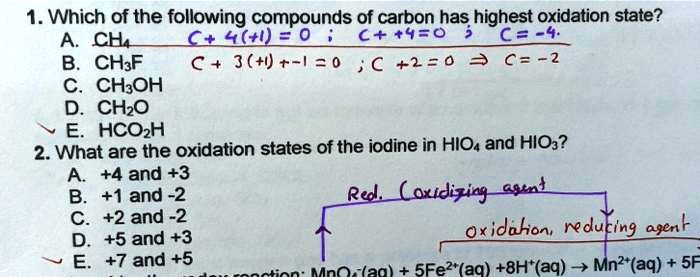 SOLVED Which of the following compounds of carbon has the highest