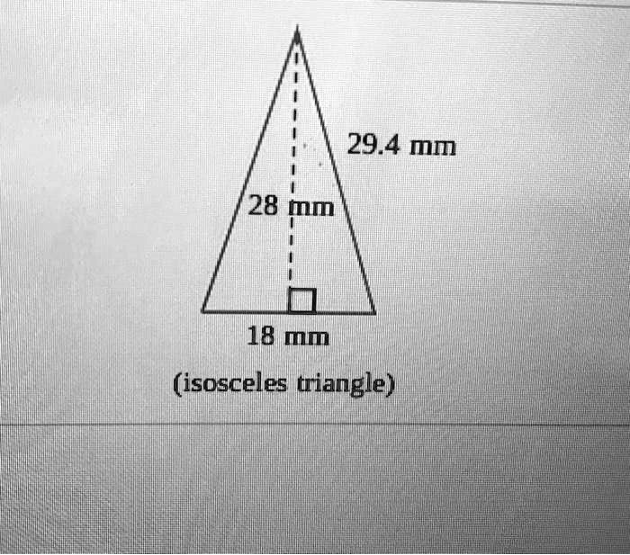 29.4 mm
28 mm
18 mm
(isosceles triangle)