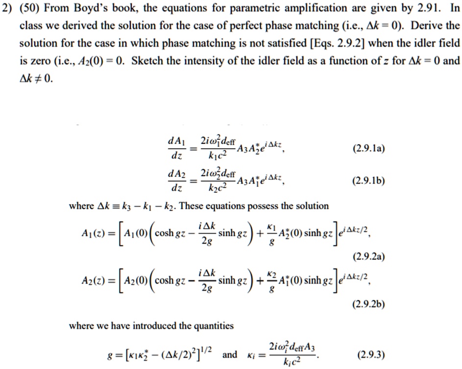 Video Solution: (50) From Boyd's Book, The Equations For Parametric 