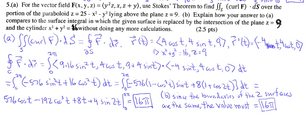 5 A For The Vector Field F X Y 2 Y2z X 2 Y Itprospt