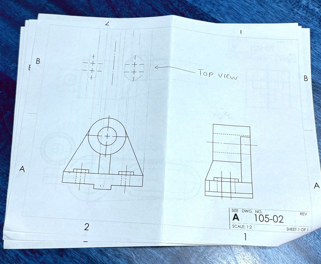 E B A 2 2 + ++ ? TOP VIEW. 102-09 B A SIZE DWG. NO. A SCALE: 1:2 1 105 ...
