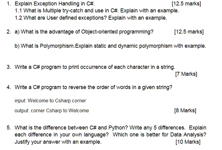 C# Lesson 9: Exception Handling, by Ynlay