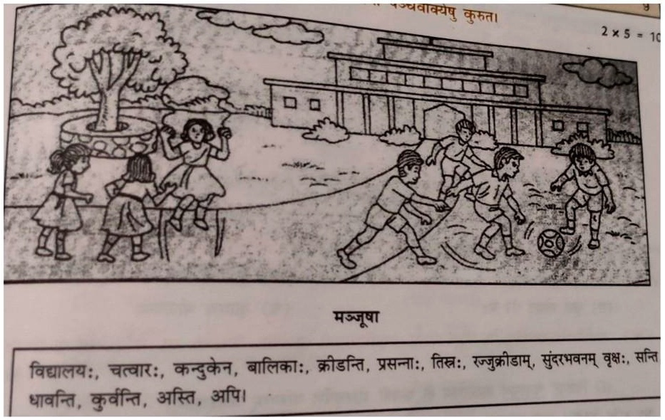 Solved: 'make Sentence In Sanskrit With The Help Of This Picture And 