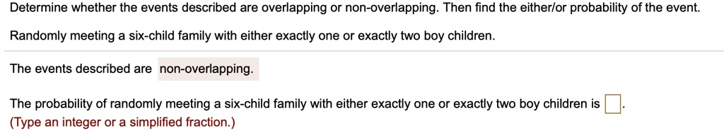 Probability of A or B, Overlapping & Non-Overlapping Events - Video &  Lesson Transcript