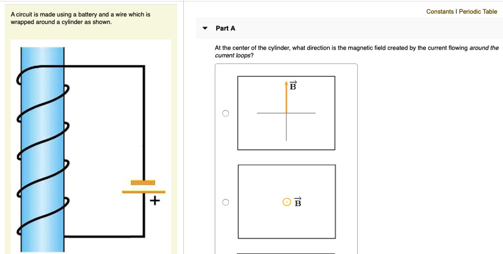 SOLVED: Constants Periodic Table A circuit is made using battery and ...