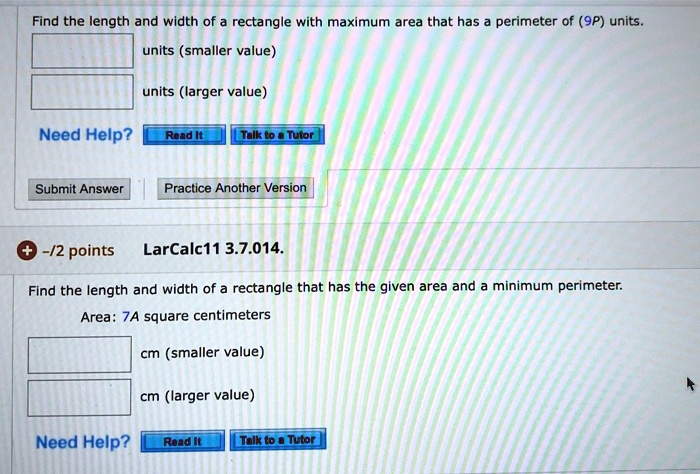 21+ Find Rectangle Length And Width Given Area