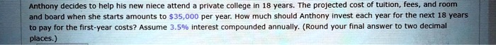 anthony decides help his new niece attend private college 18 years the ...