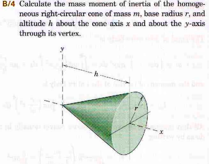 SOLVED: Calculate the mass moment of inertia of the homogeneous right ...