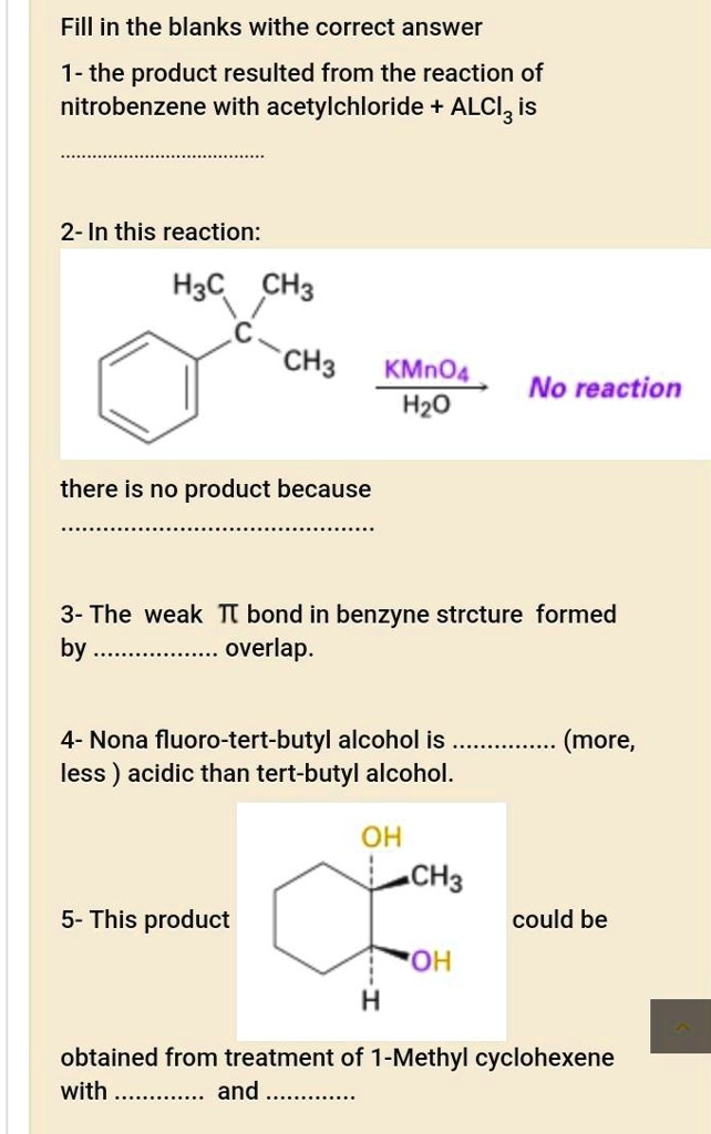 SOLVEDFill in the blanks withe correct answer 1the product resulted