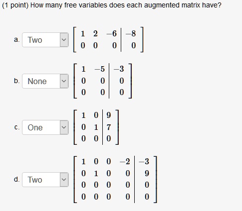 Row Echelon Form, Pivot Positions, Basic and Free Variables 