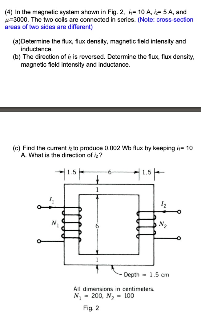 SOLVED In the system shown in Fig. 2, i1 = 10 A, i2 = 5 A