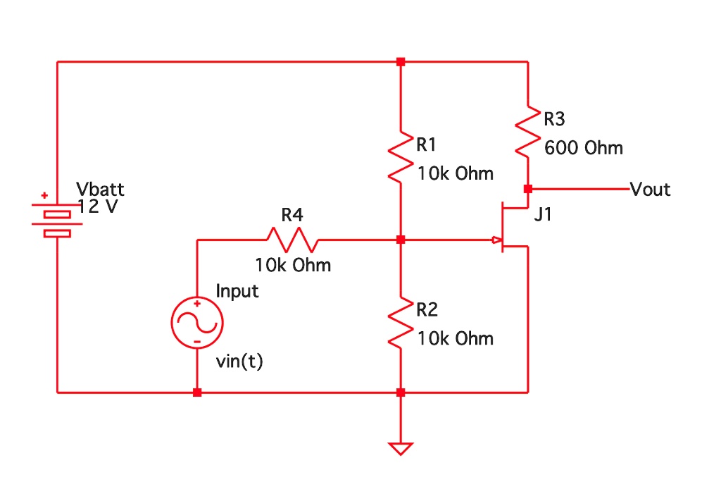 SOLVED Consider the following JFETbased amplifier (a) Derive an