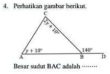 SOLVED: Besar Sudut BAC Adalah Perhatikan Gambar Berikut Besar Sudut ...