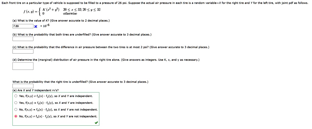Solved Each Front Tire On Particular Type Vchic E Supdosco Filled Pressure 8v V 32 0 Y 32 J Ny Otlnwix 26 Psi Supposc Actua Pressure Cach Tirc Random Solved Each Front Tire On Particular Type Vchic E Supdosco Filled Pressure 8v V 32 0 Y 32 J Ny Otlnwix 26 Psi Supposc Actua Pressure Cach Tirc Random