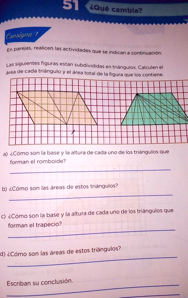 Solved Desafío 51 Quinto Grado De Primaria 51 Dqué Cambia Consigna En