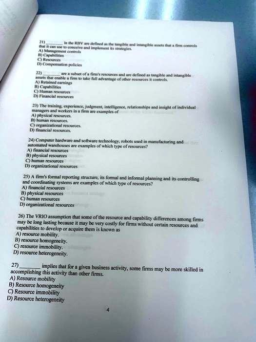 21) in the RBV are defined as the tangible and intangible assets that a ...