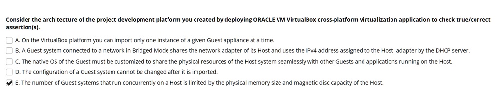 consider the architecture of the project development platform you ...