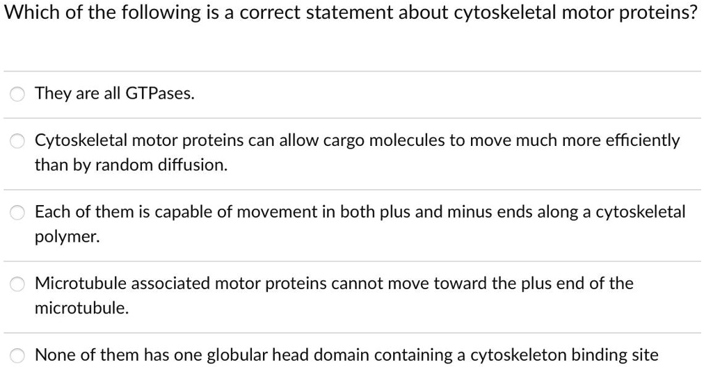 SOLVED Which of the following is a correct statement about
