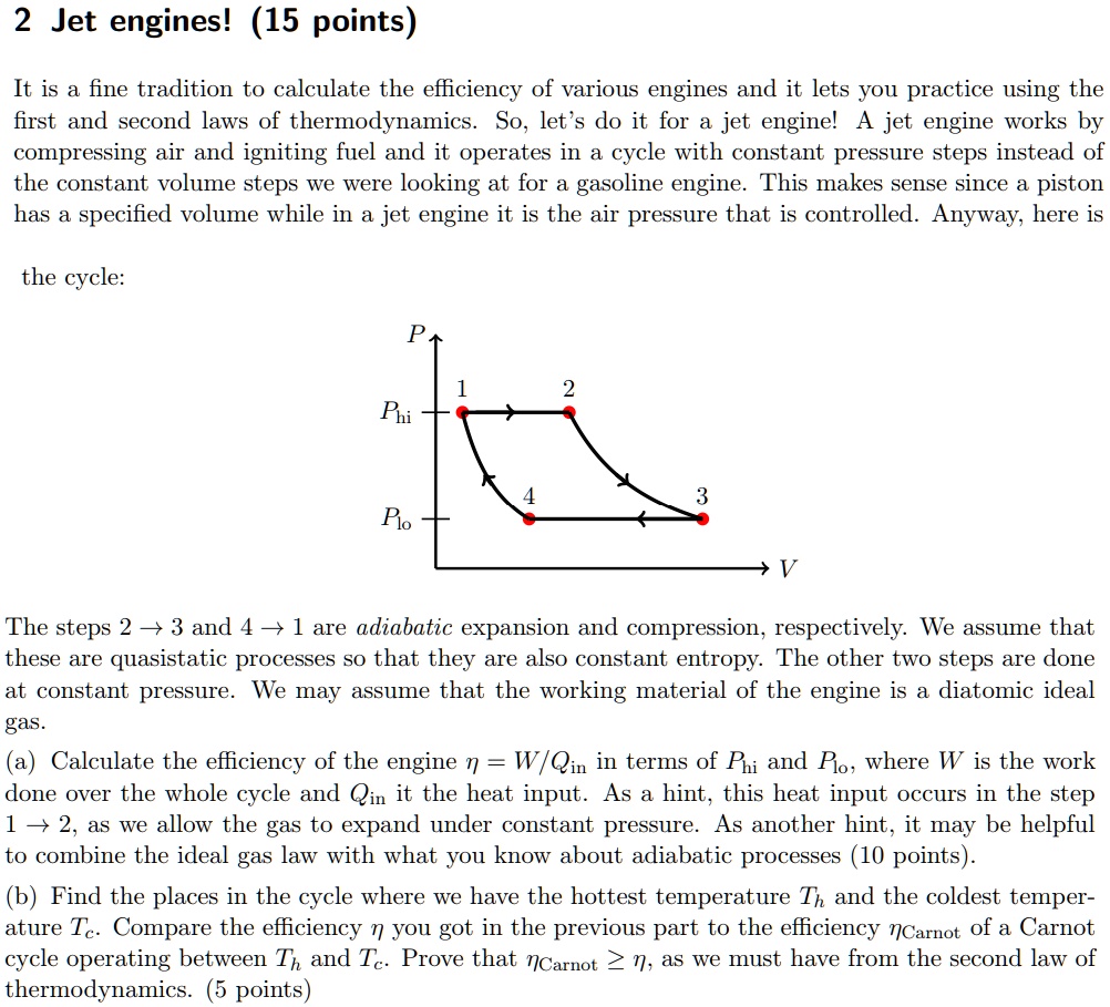 SOLVED Text 2 Jet engines! (15 points) It is a fine tradition to