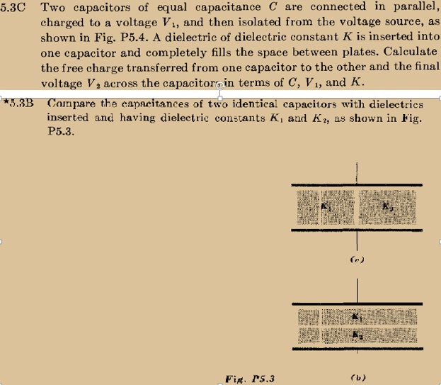 SOLVED 5.3C Two capacitors of equal capacitance C are connected in