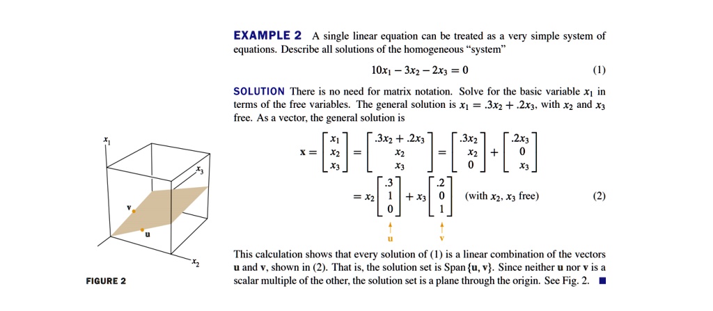 Example Of Homogeneous System
