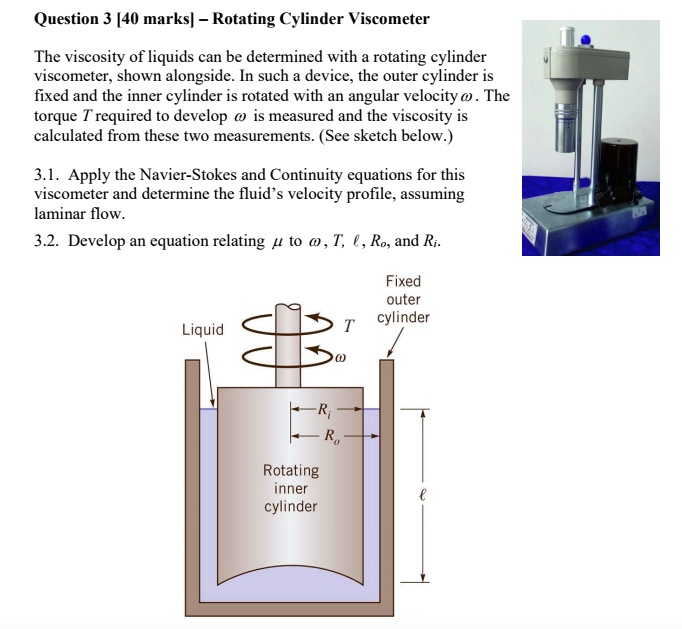 SOLVED Question 3 [40 marks] Rotating Cylinder The
