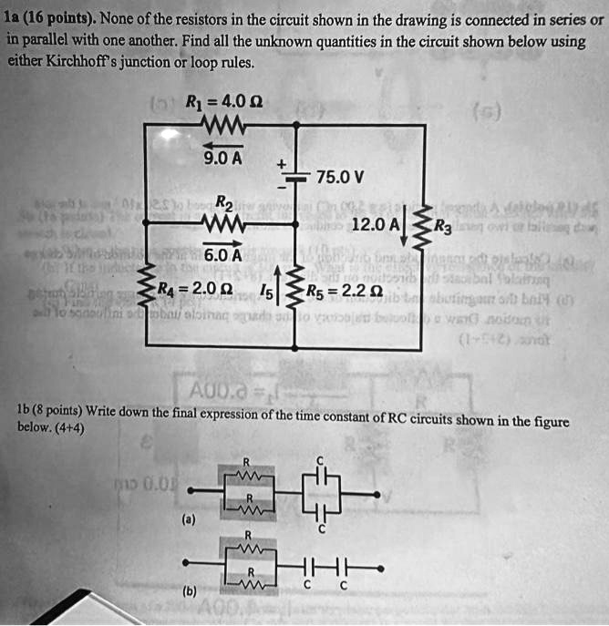 SOLVED: Texts: 1a) None of the resistors in the circuit shown in the ...