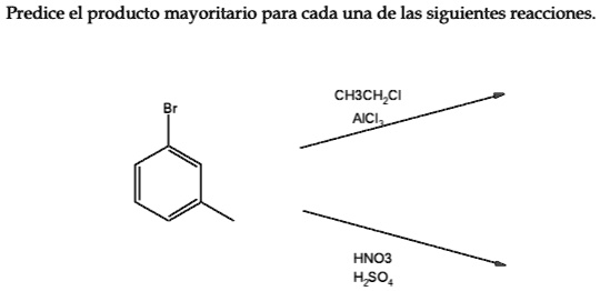 Predice el producto mayoritario para cada una de las siguientes ...